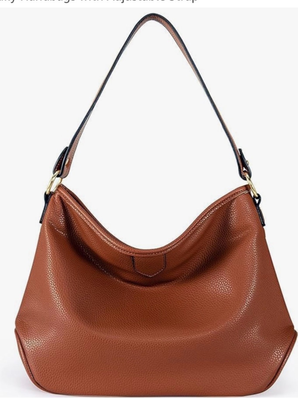 Montana West Brown Pebbled Leather Hobo Bag nwt